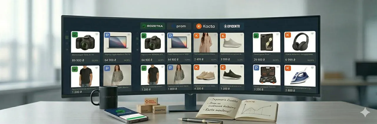 Товари бренду на Rozetka, Prom, Kasta та Епіцентр